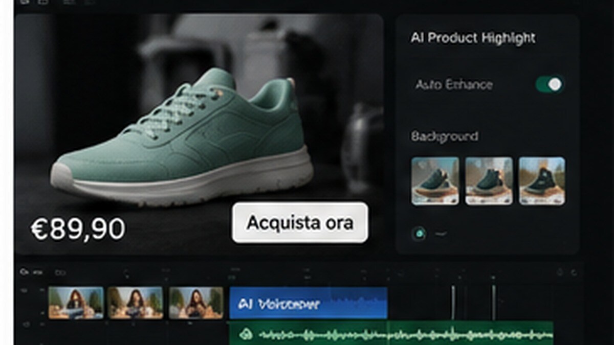 Video prodotto e-commerce con editing, prezzo e call to action
