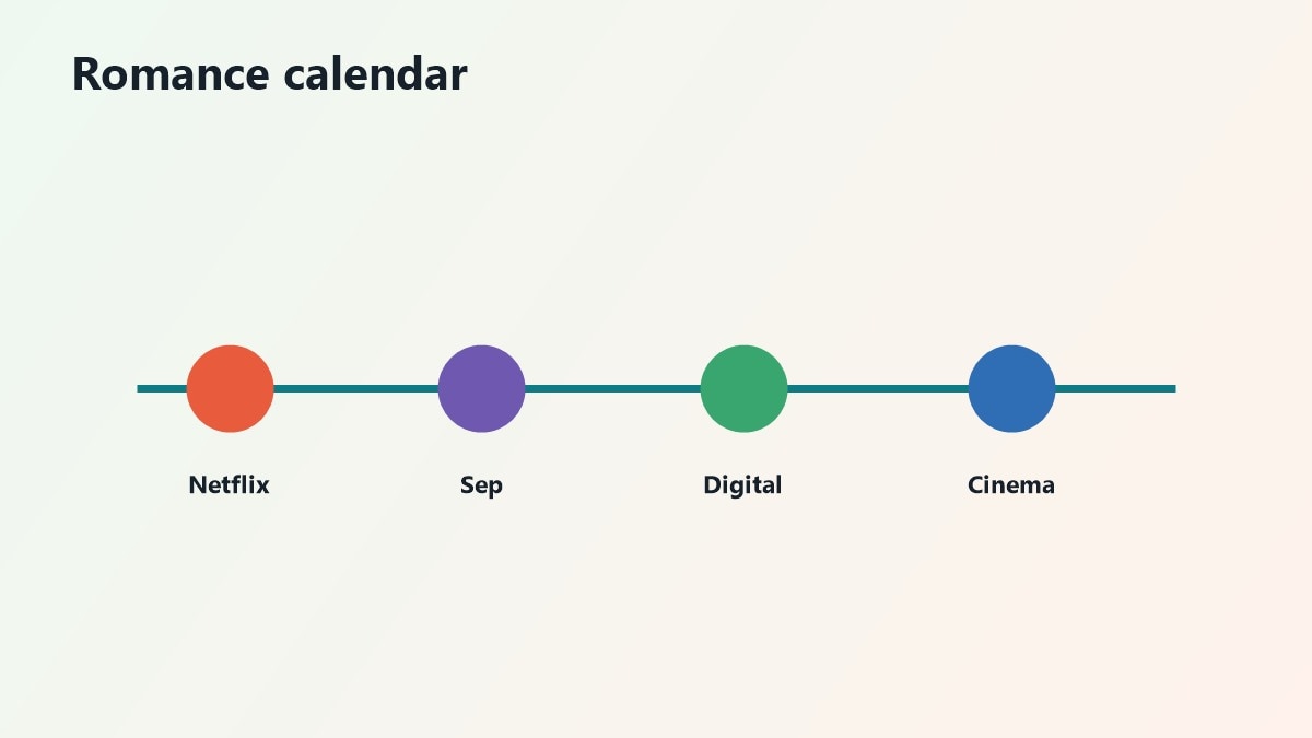Calendario romantico 2026 con streaming e cinema