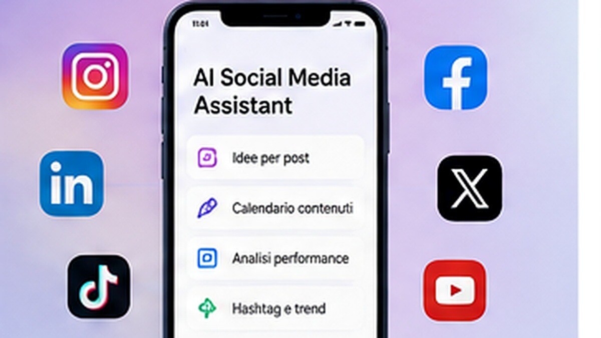 Assistente AI per social media e produzione di ads