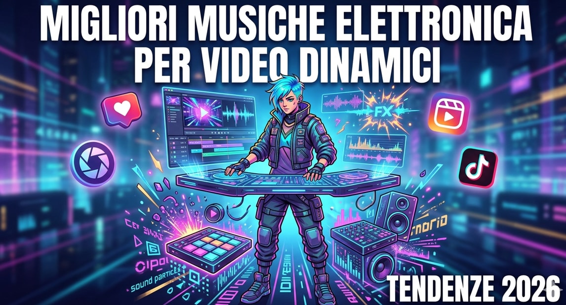 migliori musiche elettronica per video