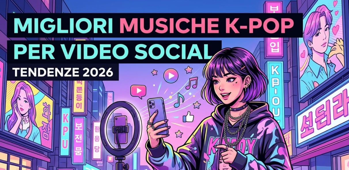 migliori musiche kpop per video social