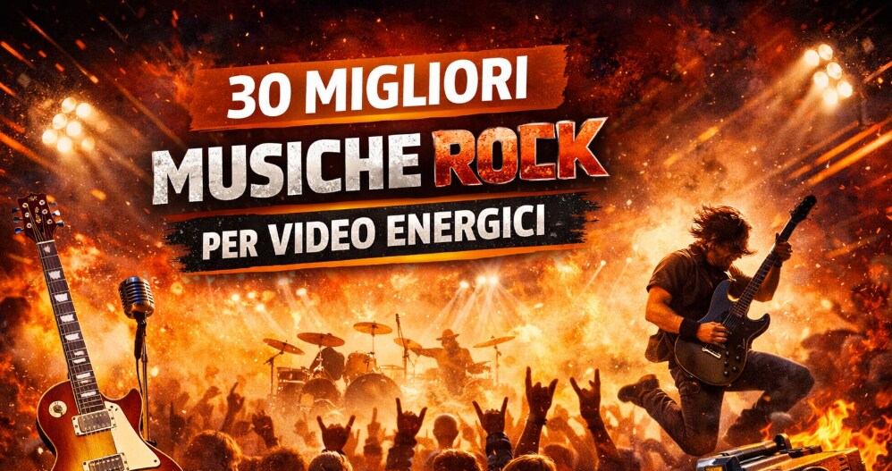 migliori musiche rock per video