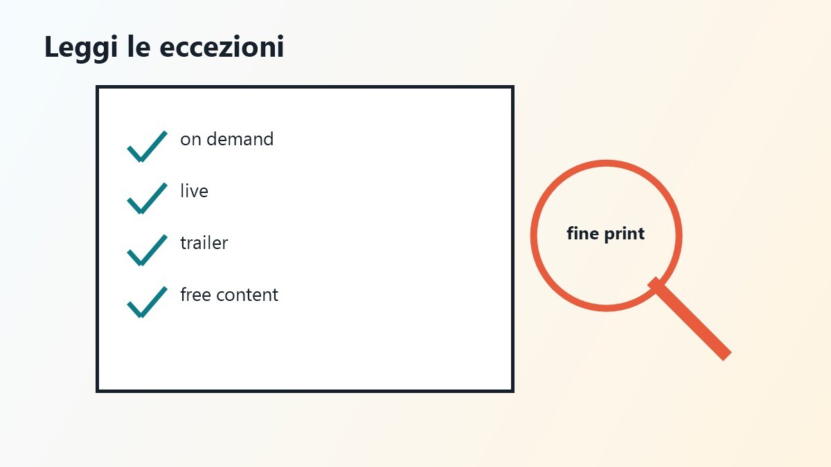 Checklist per scegliere streaming senza pubblicità