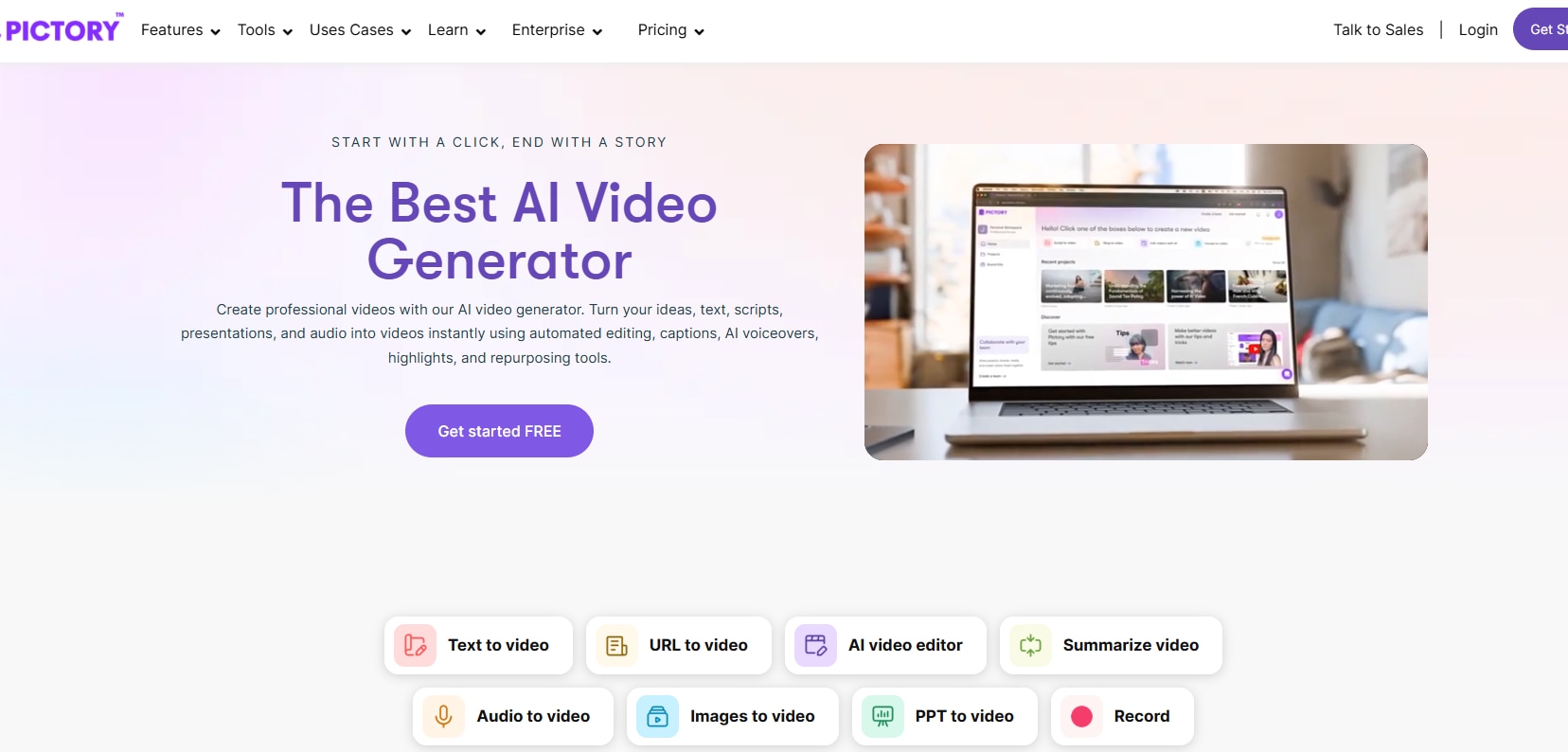 pictory ai per montare video