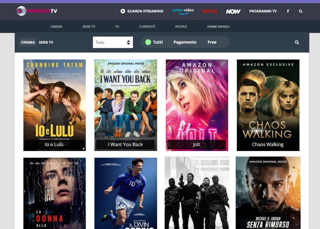 popcorn.tv per guardare film in italia gratis