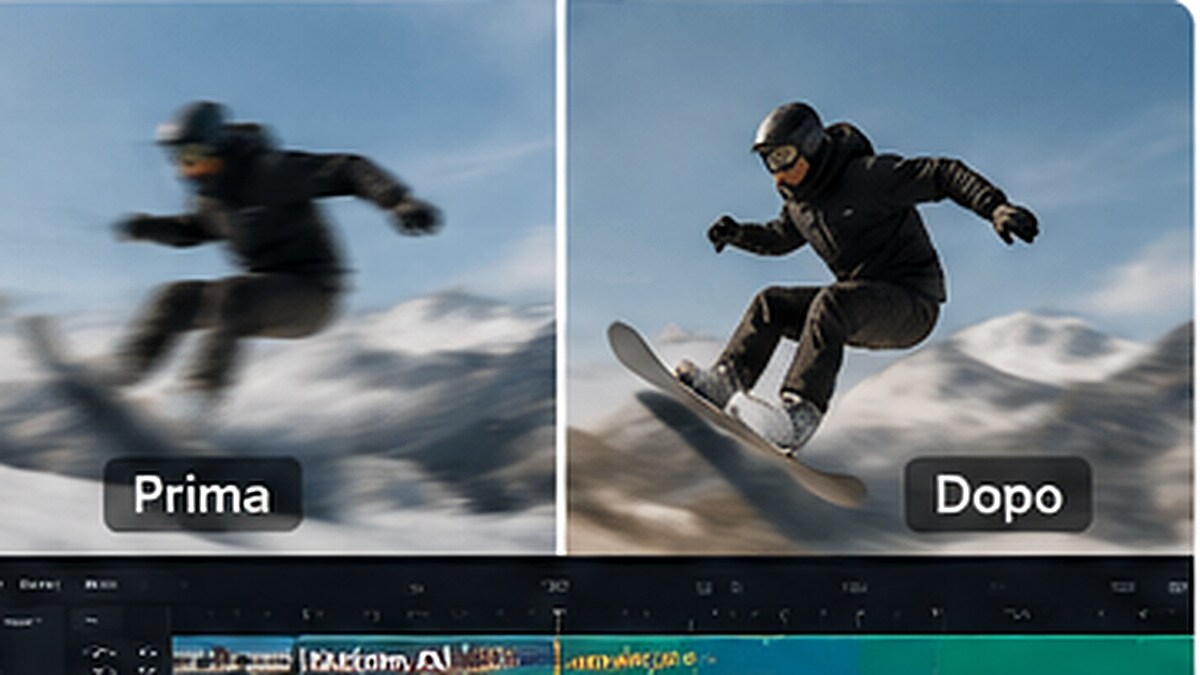 Creare slow motion fluido con AI frame interpolation