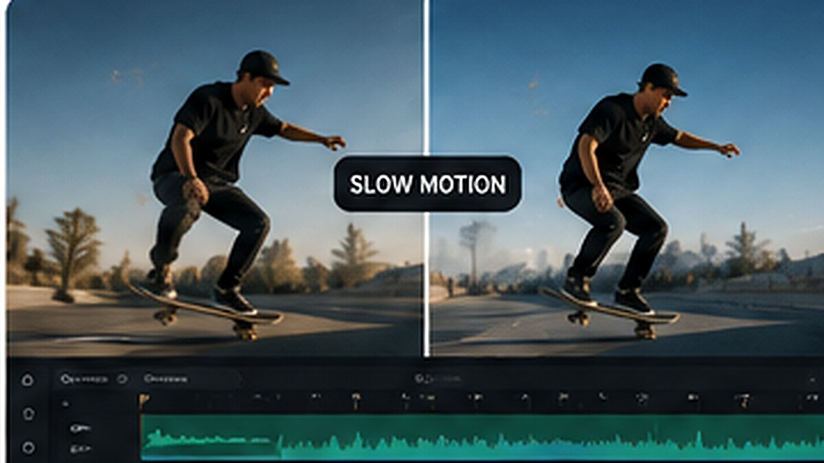 Speed ramping e slow motion video AI