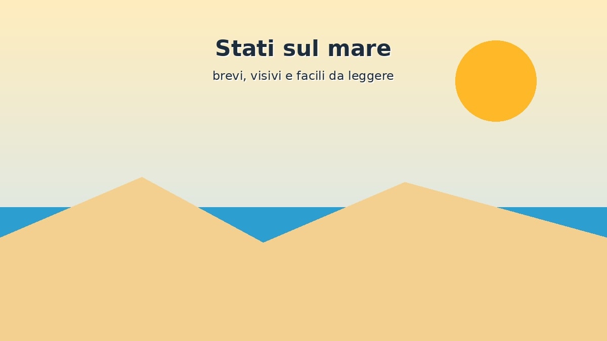 Illustrazione sul mare per Stati WhatsApp estivi