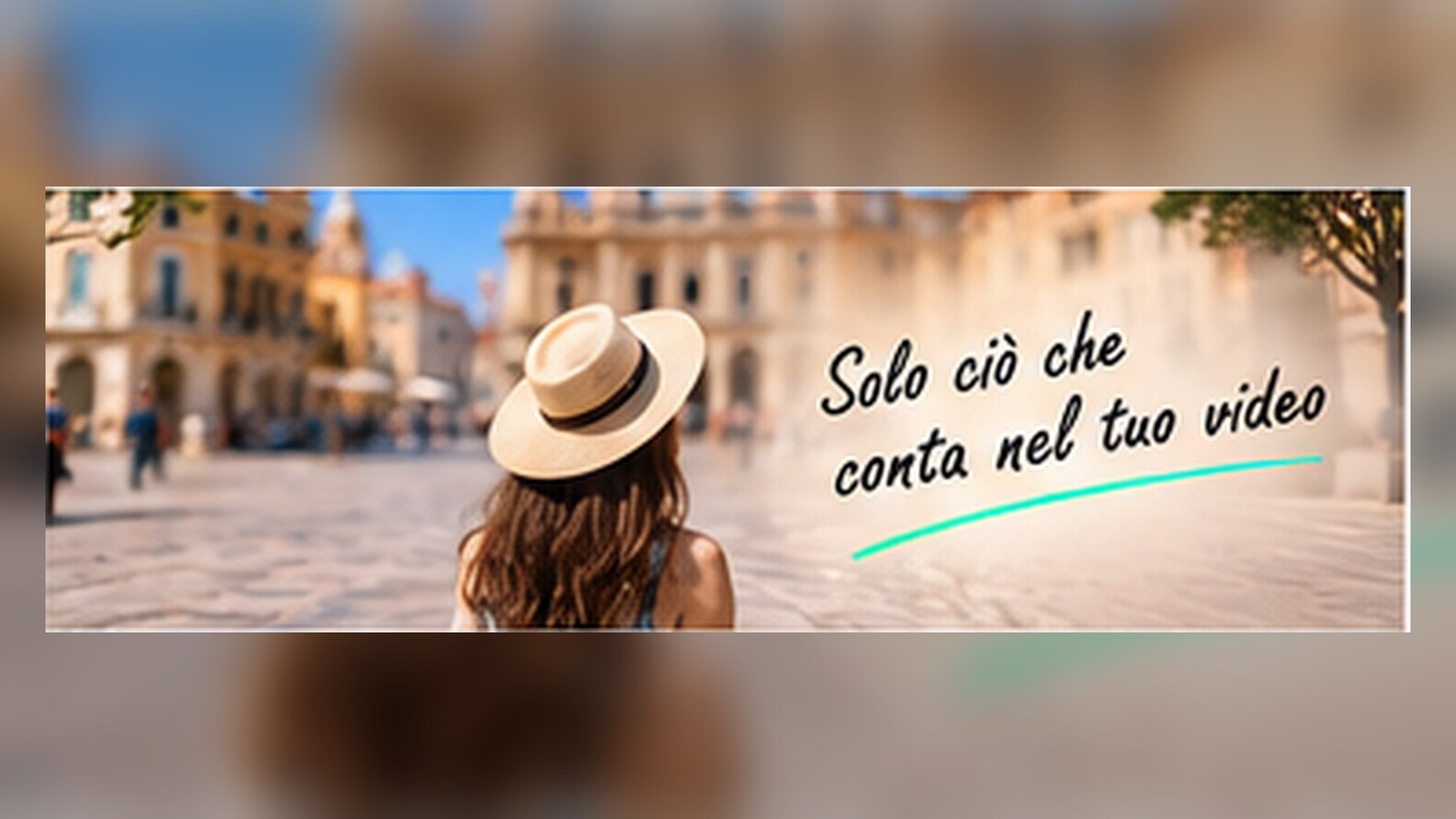 Controllo finale naturale dopo rimozione persona in una scena di viaggio