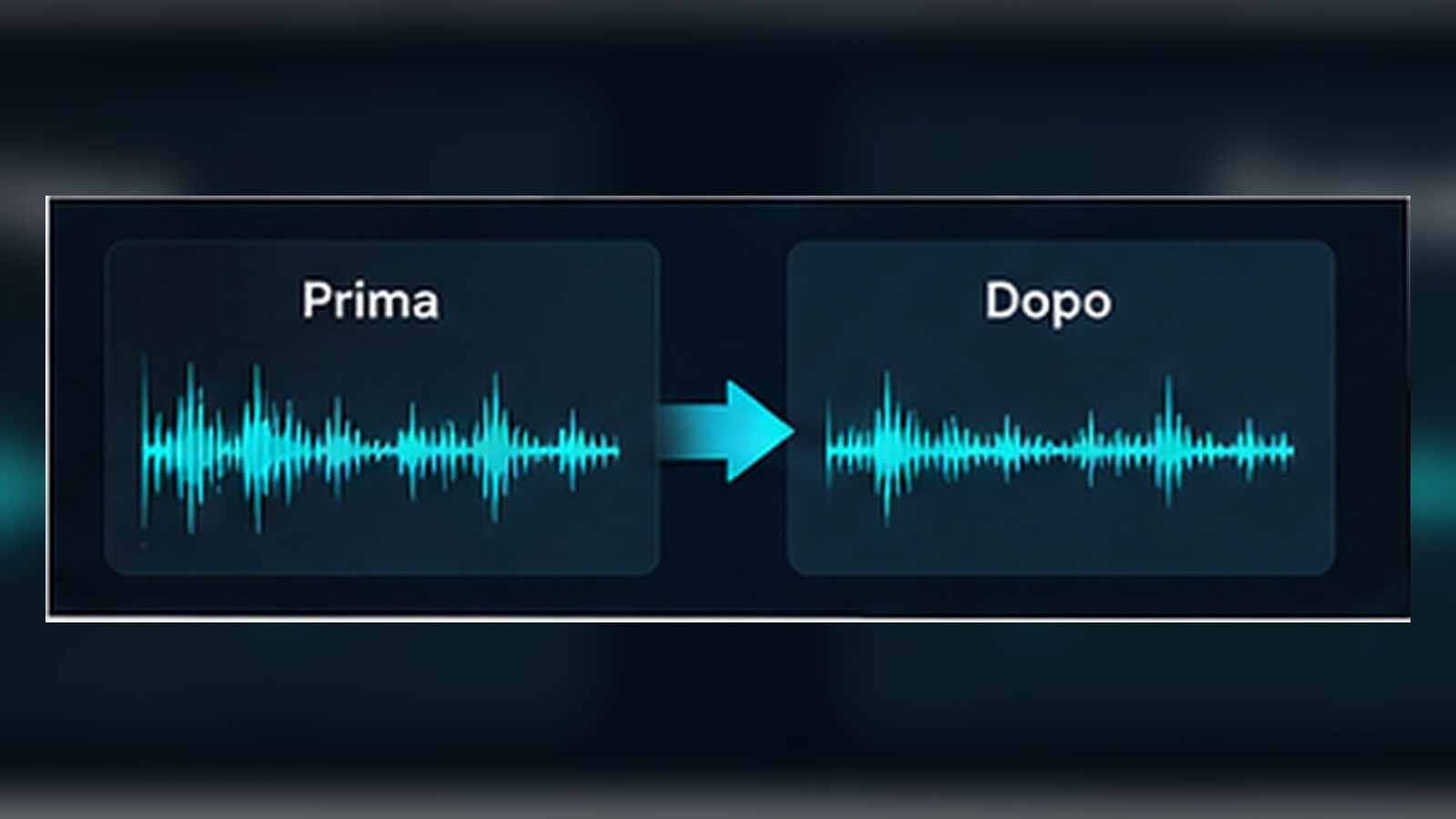 Tipi di rumore audio vento ronzio sibilo riverbero in un video