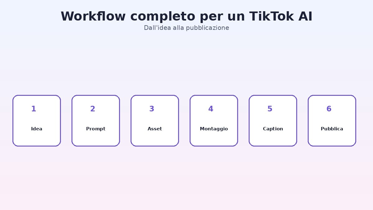 Workflow completo per creare video TikTok con AI