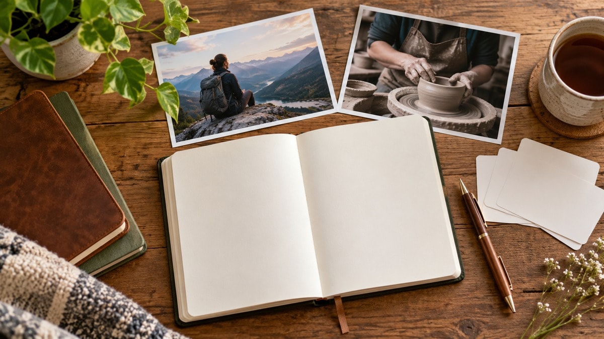 Taccuino e fotografie per scegliere i ricordi dell’anno