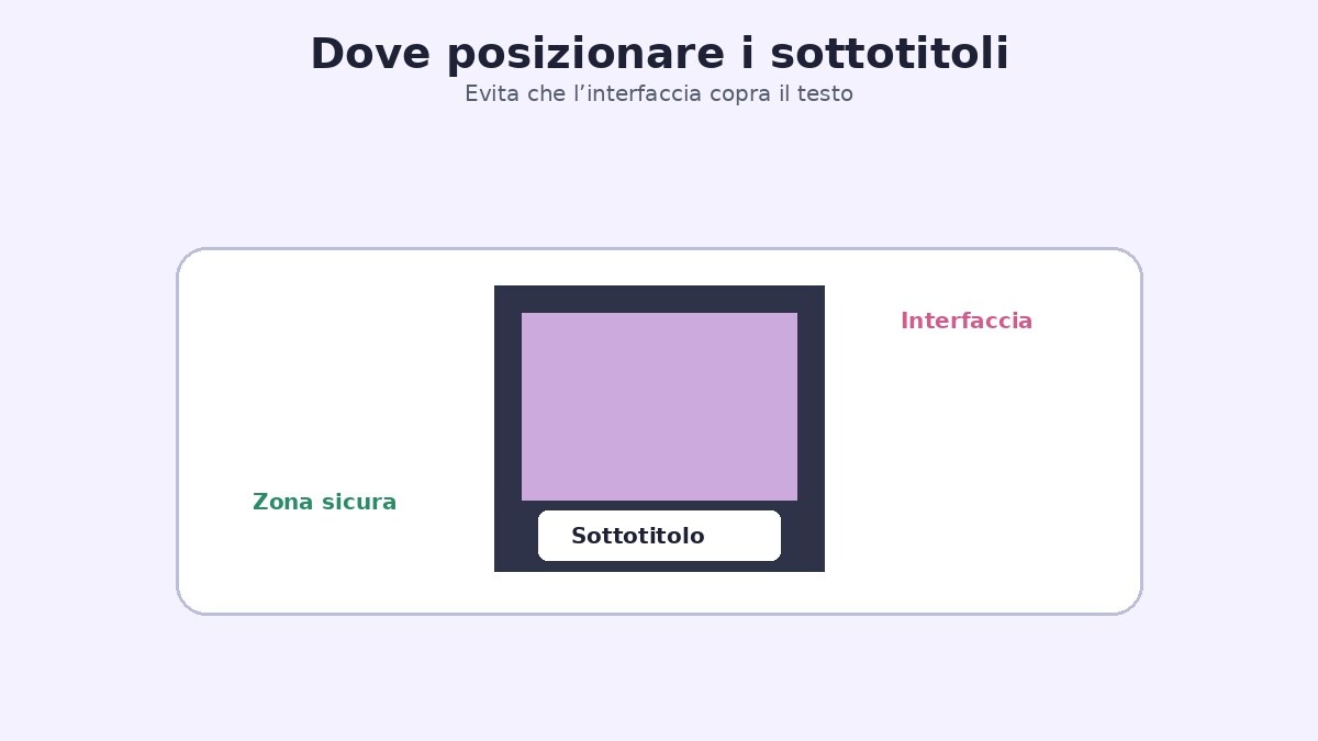 Zona sicura per posizionare i sottotitoli nei Reels