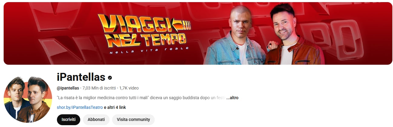 canale youtube di ipantellas