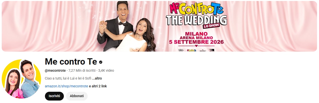 canale youtube di me contro te