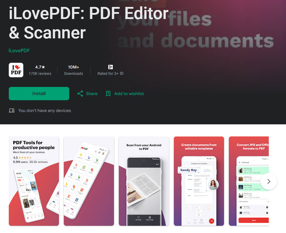 App Per Modificare PDF su Android