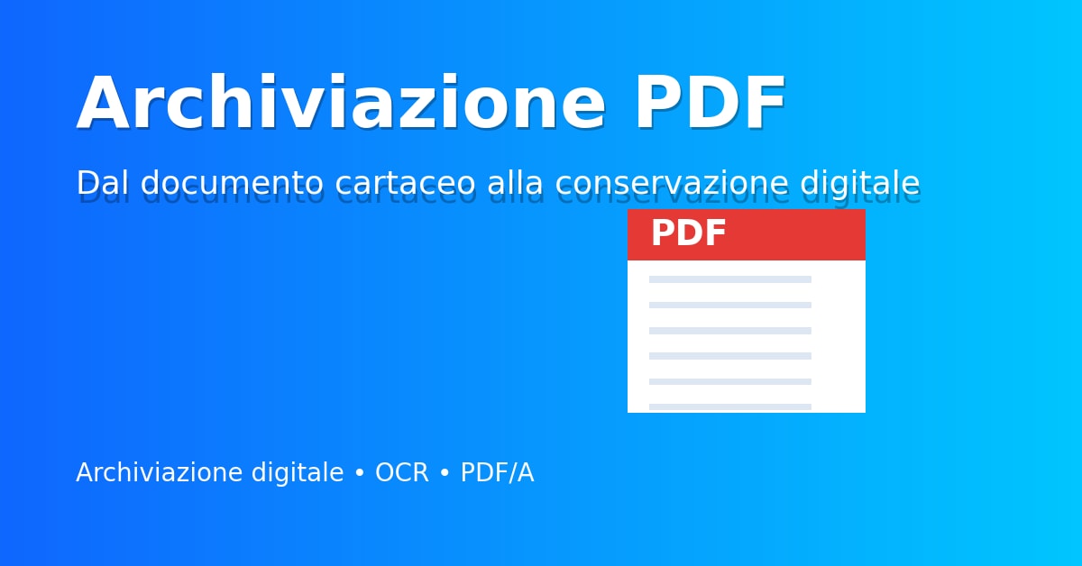 archiviazione pdf
