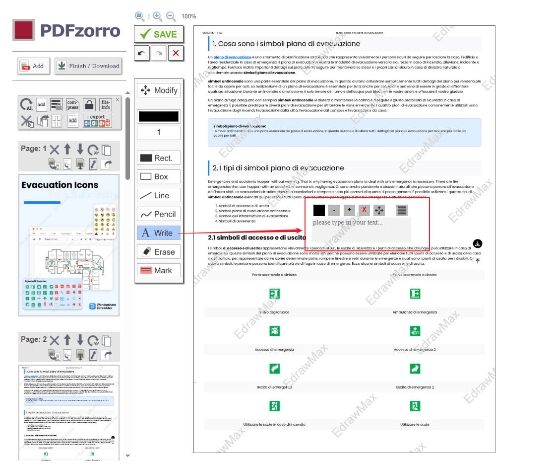 convertire pdf con pdfzorro