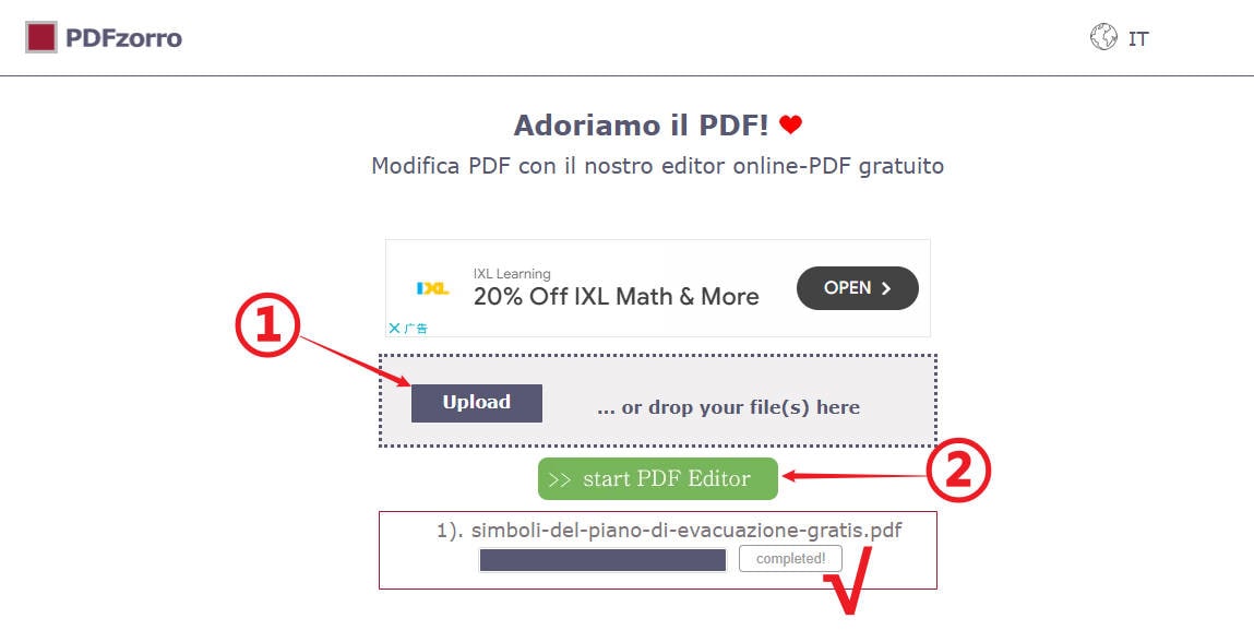 modificare pdf con pdfzorro
