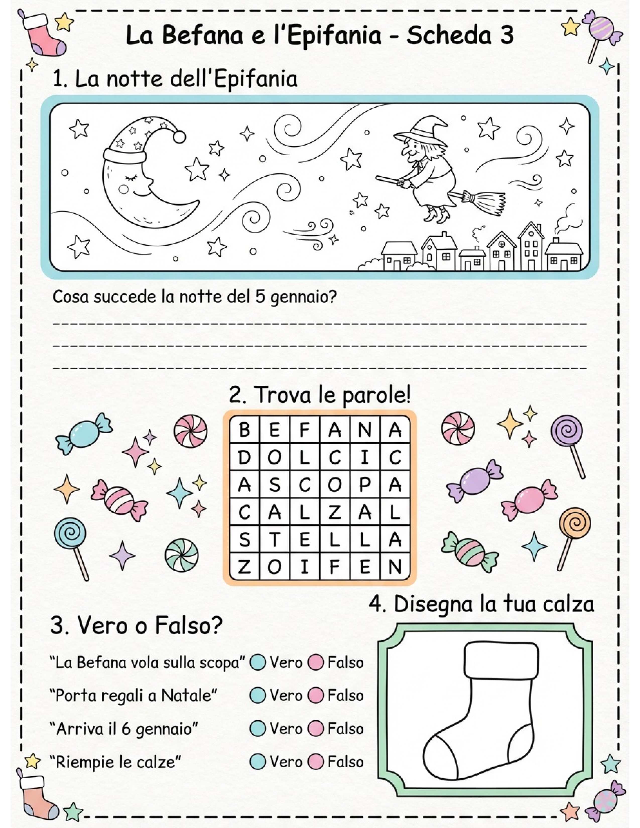 schede didattiche Epifania PDF