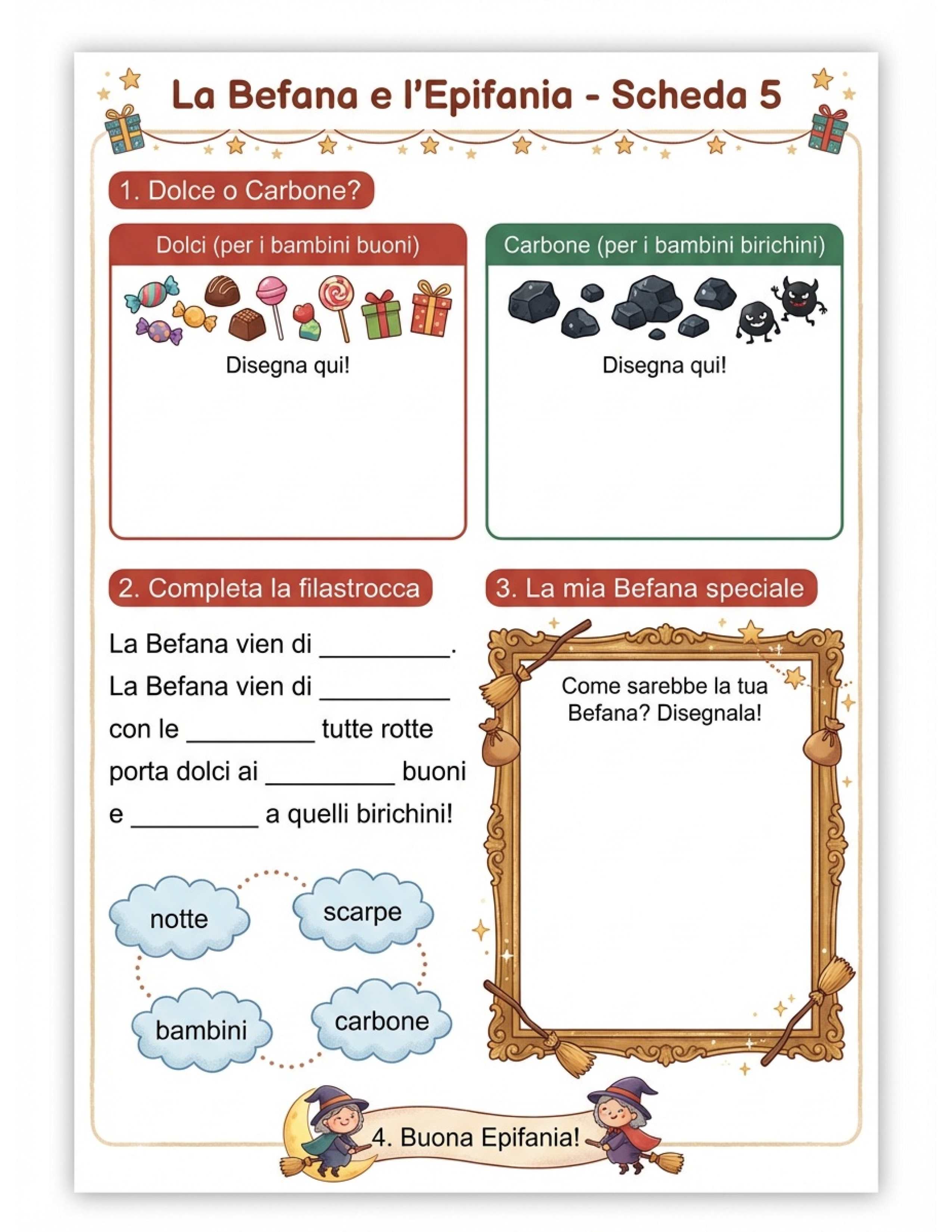schede didattiche Epifania PDF
