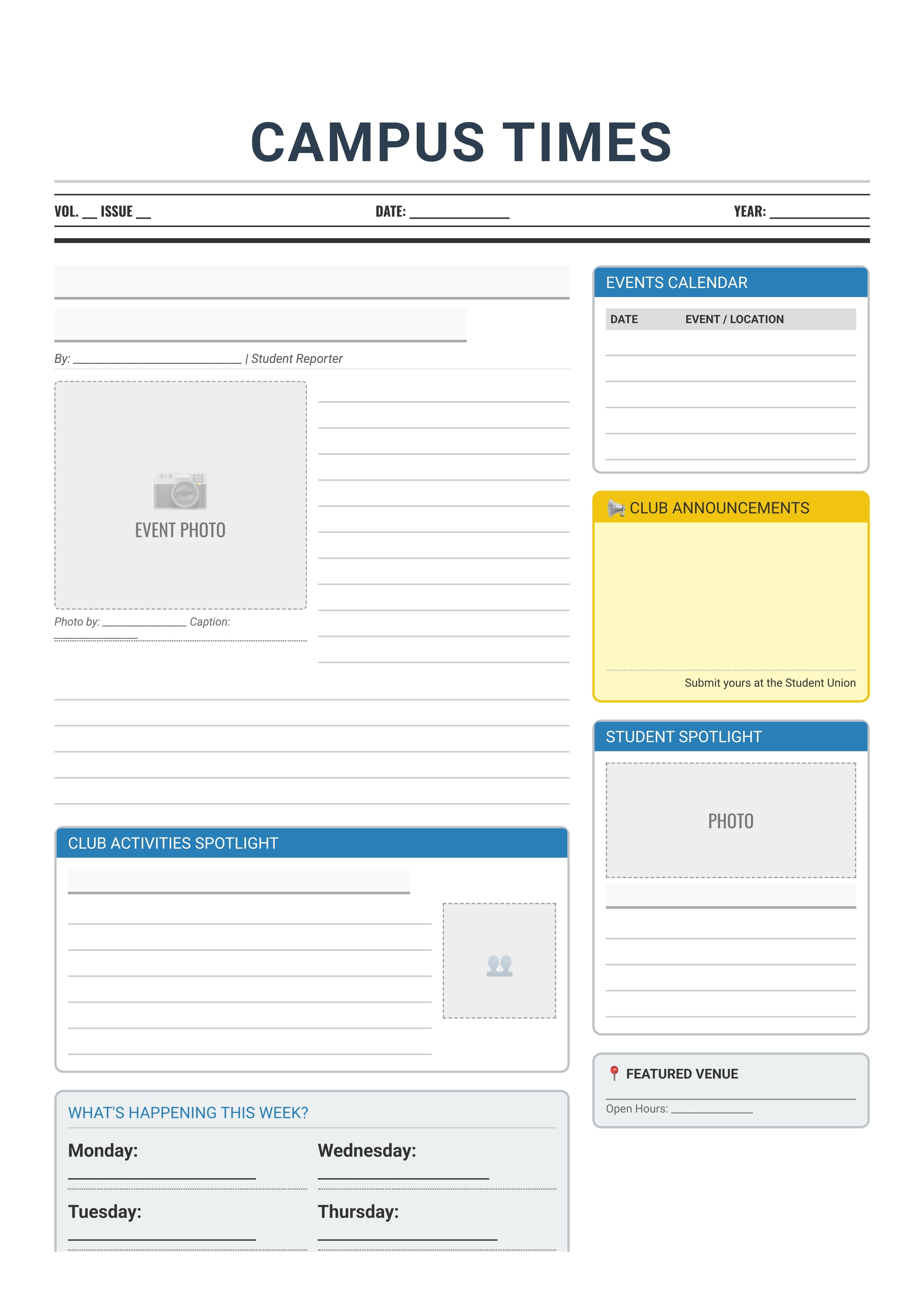 pagina di giornale vuota pdf