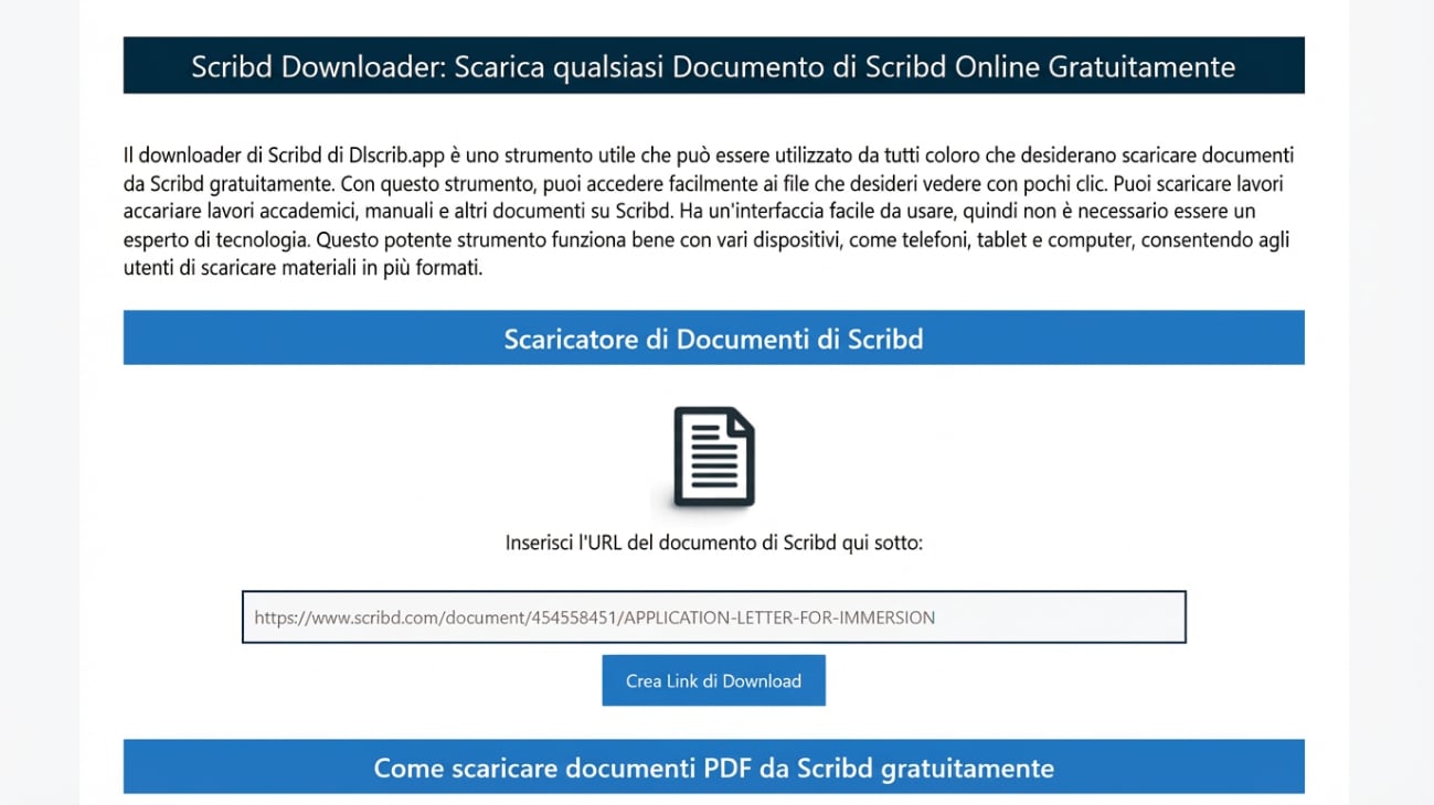 convertire scribd a PDF