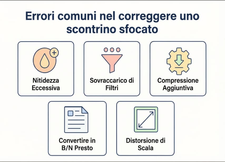 mistakes while fixing the blurred receipt