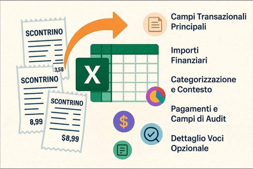 essential components excel receipt