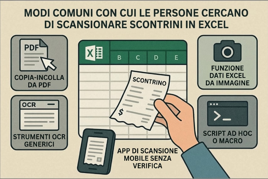 different approach receipts scan excel