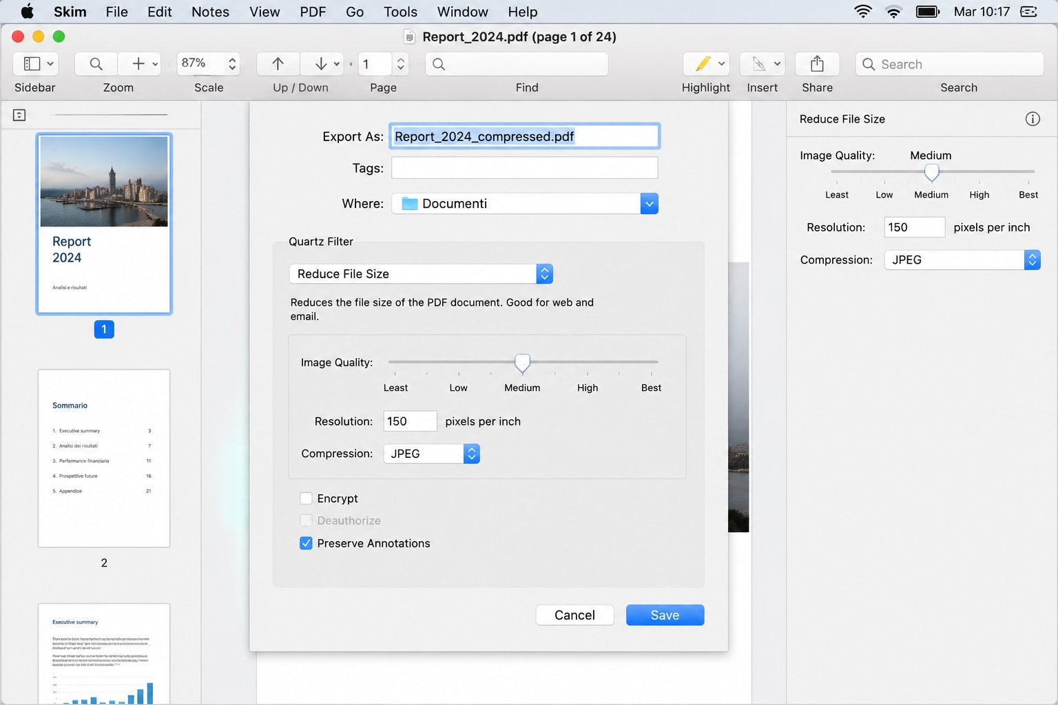 skim per mac