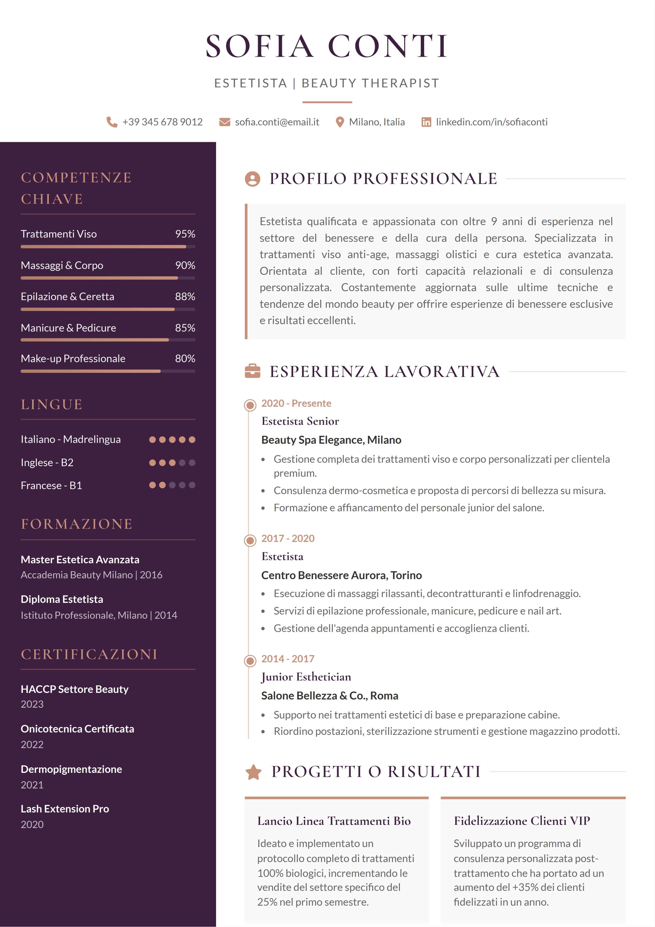 Curriculum Vitae Estetista: come scrivere un CV davvero utile