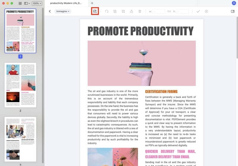macOS preview insert image to pdf