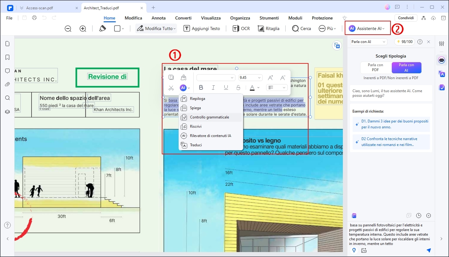 ridurre la dimensione di pdf scansionati