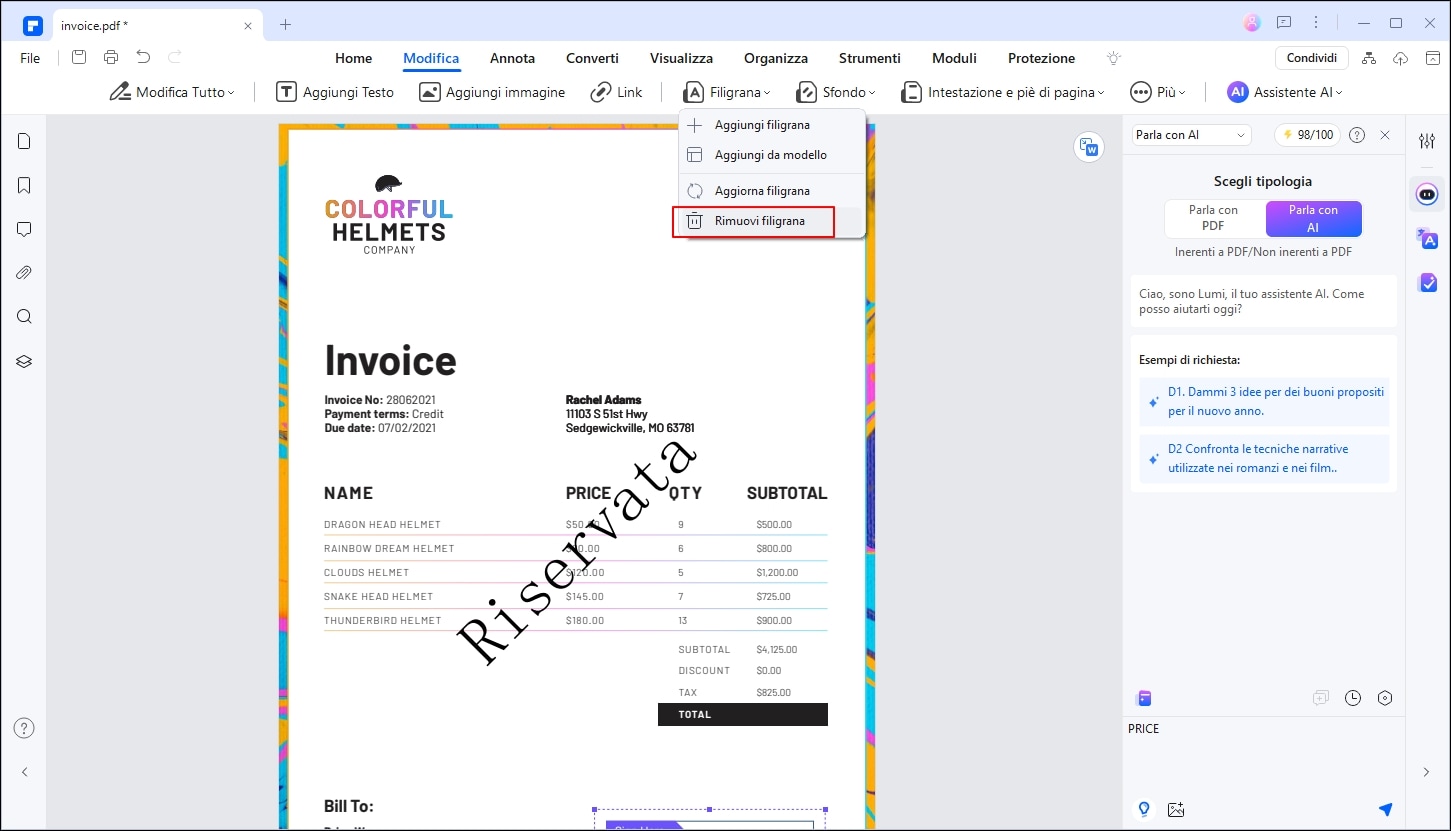 ridurre la dimensione di pdf scansionati