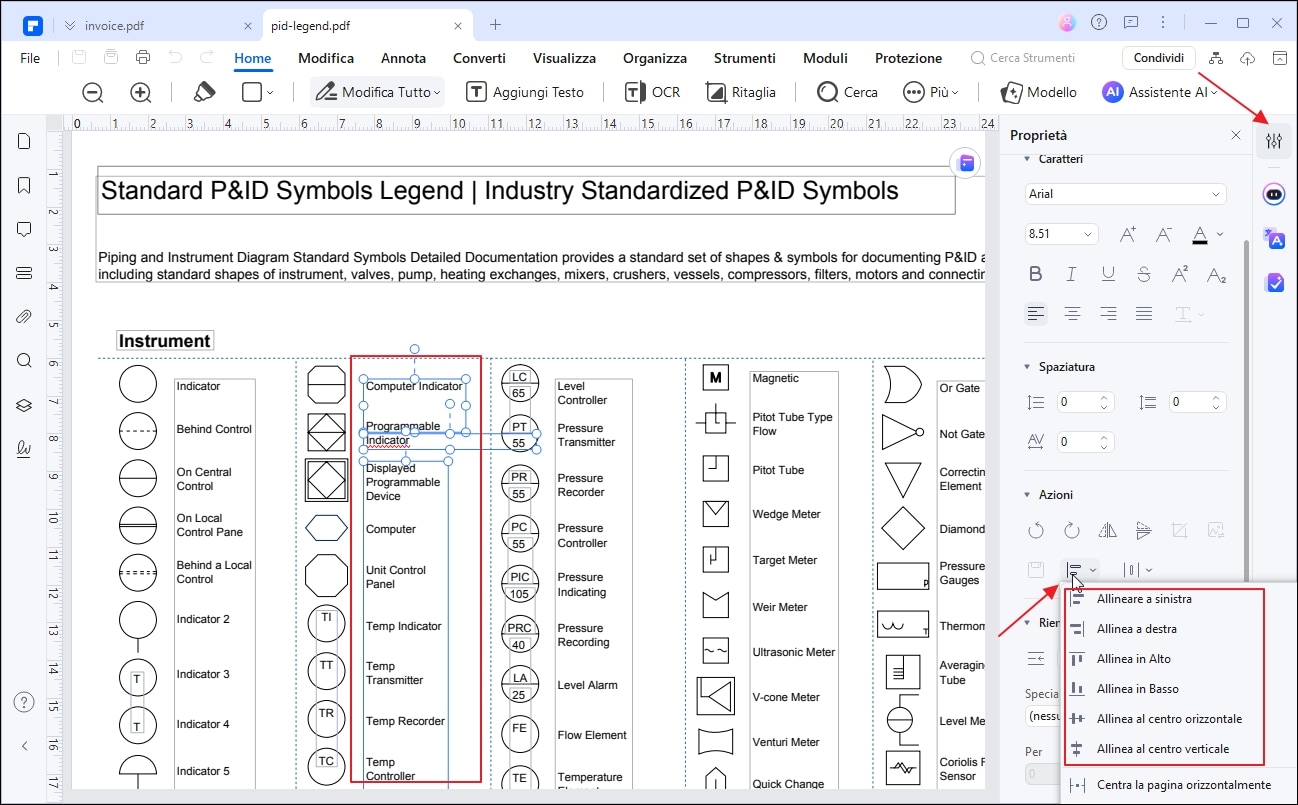 modificare testi pdf