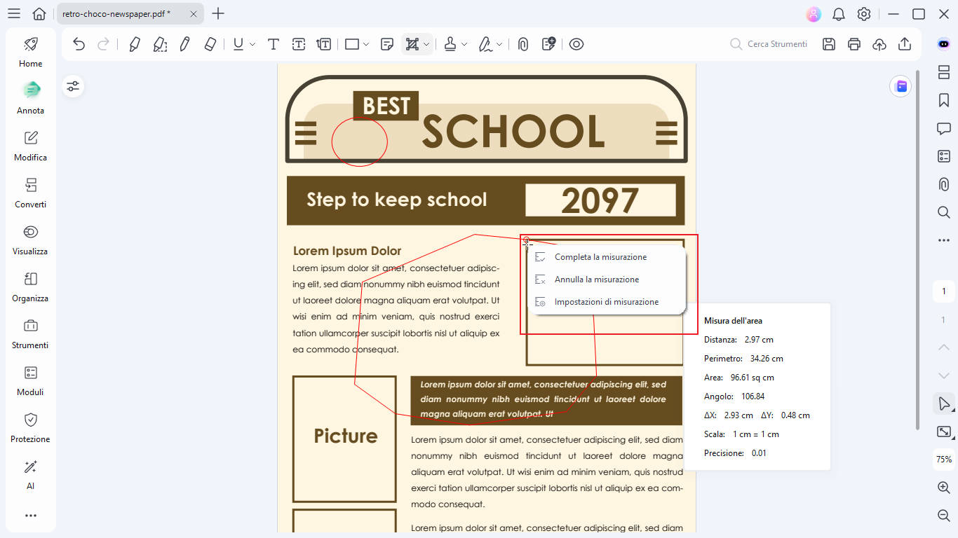 misura pdf