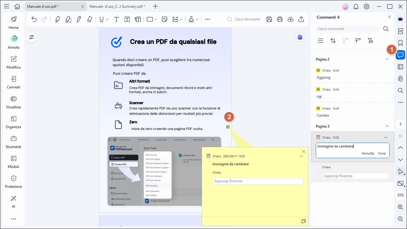 view comments in pdf